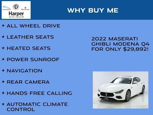 Bianco 2022 Maserati Ghibli Modena Q4