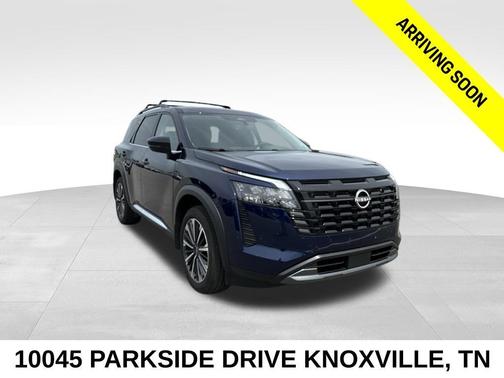 Deep Ocean Blue 2026 Nissan Pathfinder Platinum