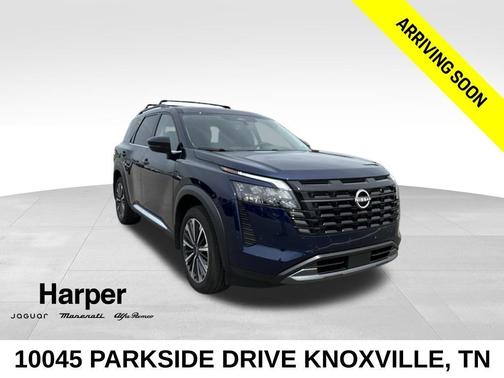 Deep Ocean Blue 2026 Nissan Pathfinder Platinum