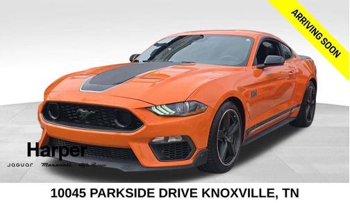 Orange 2021 Ford Mustang Mach 1