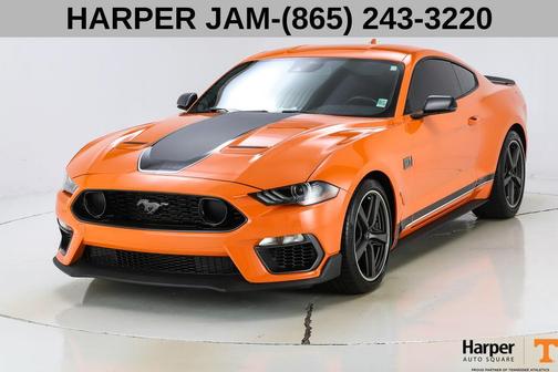 Orange 2021 Ford Mustang Mach 1