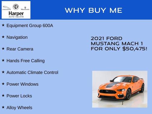 Orange 2021 Ford Mustang Mach 1