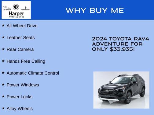 Midnight Black Metallic 2024 Toyota RAV4 Adventure