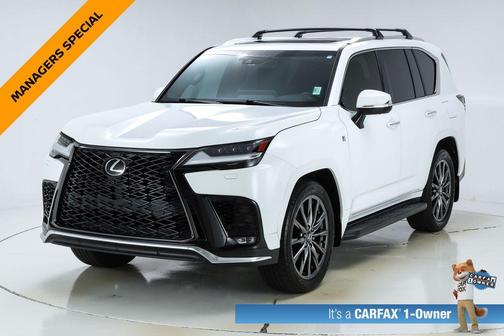 White 2024 Lexus LX 600 F SPORT