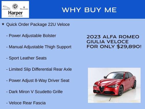 Rosso 2023 Alfa Romeo Giulia Veloce