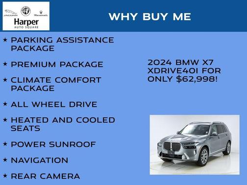 Skyscraper Gray Metallic 2024 BMW X7 xDrive40i