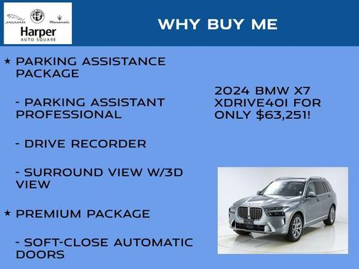 Skyscraper Gray Metallic 2024 BMW X7 xDrive40i