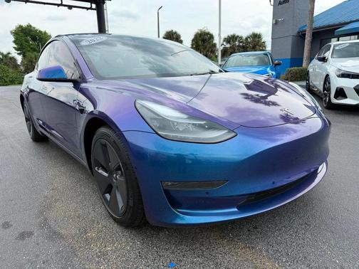 Blue (Wrapped) 2022 Tesla Model 3 Long Range