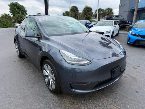 Gray 2023 Tesla Model Y Long Range AWD