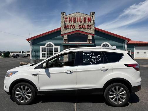 White Platinum Metallic Tri-Coat 2018 Ford Escape Titanium