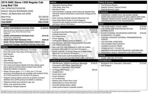 2015 GMC Sierra 1500 Base