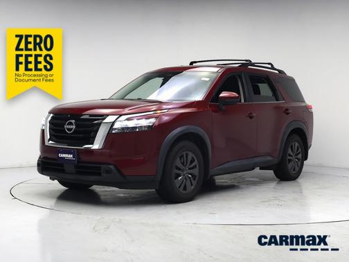 Red 2022 Nissan Pathfinder SV