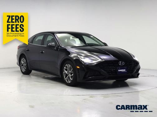 Black 2021 Hyundai SONATA SEL