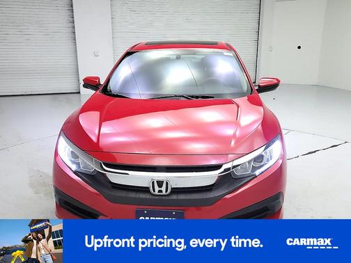 Red 2017 Honda Civic EX