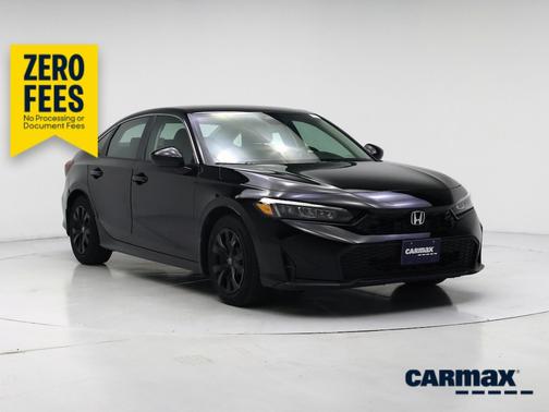 Black 2025 Honda Civic LX