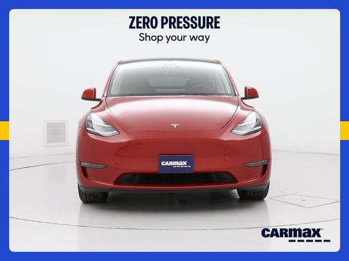 Red 2023 Tesla Model Y Long Range