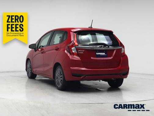 Red 2018 Honda Fit EX
