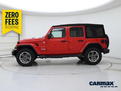 Red 2022 Jeep Wrangler Unlimited Sahara