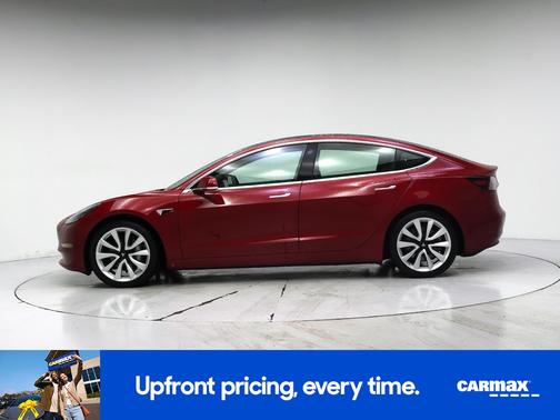 Red 2020 Tesla Model 3 Long Range