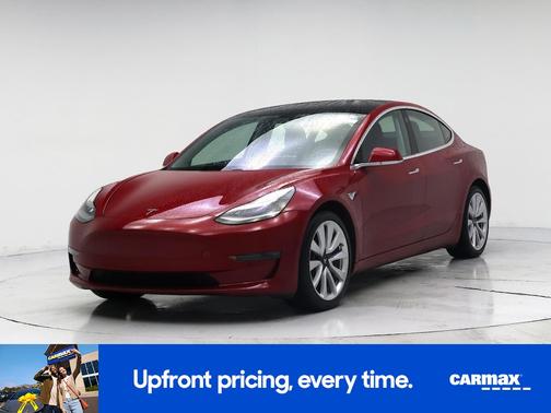 Red 2020 Tesla Model 3 Long Range