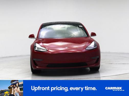 Red 2020 Tesla Model 3 Long Range