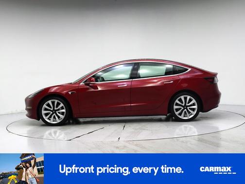 Red 2020 Tesla Model 3 Long Range