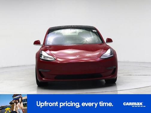 Red 2020 Tesla Model 3 Long Range
