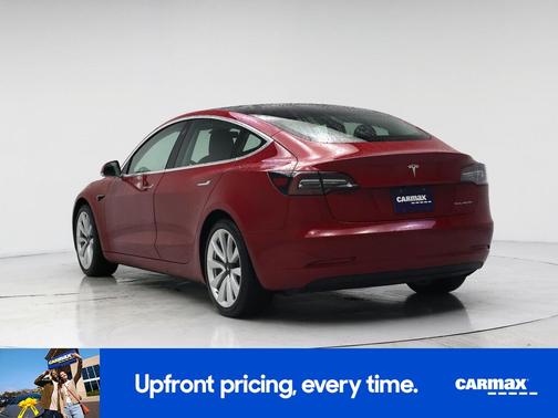 Red 2020 Tesla Model 3 Long Range