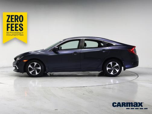 Blue 2021 Honda Civic LX