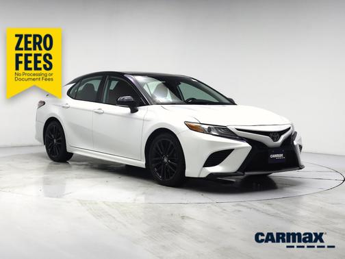 White 2019 Toyota Camry XSE