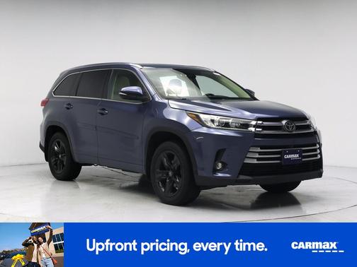 Blue 2019 Toyota Highlander Limited Platinum