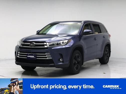 Blue 2019 Toyota Highlander Limited Platinum