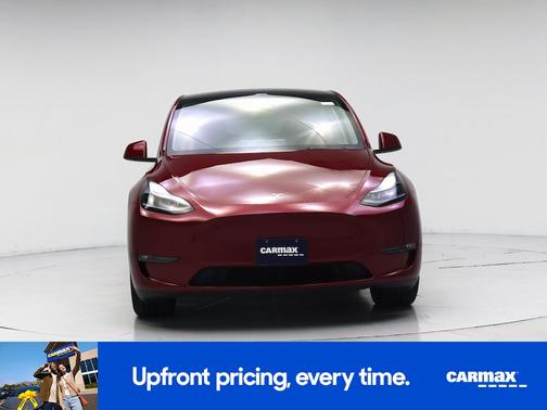 Red 2025 Tesla Model Y Long Range