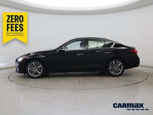 Black 2023 INFINITI Q50 Luxe