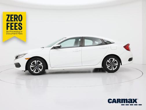White 2017 Honda Civic LX