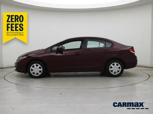 Burgundy 2014 Honda Civic LX