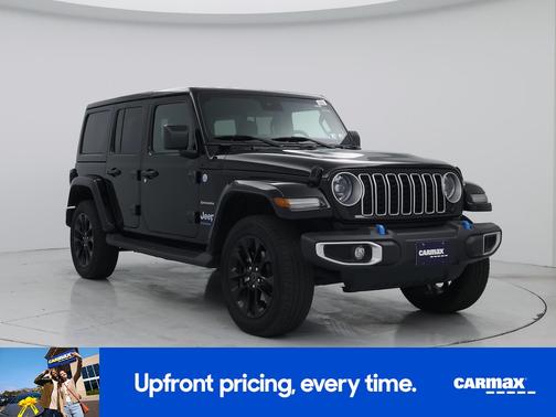 Black 2024 Jeep Wrangler 4xe Sahara