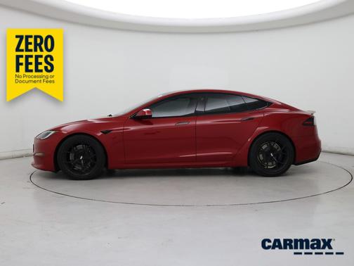 Red 2022 Tesla Model S Plaid
