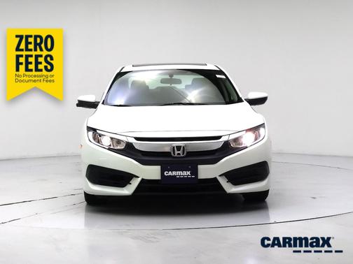 White 2018 Honda Civic EX