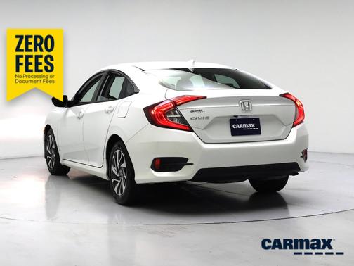 White 2018 Honda Civic EX