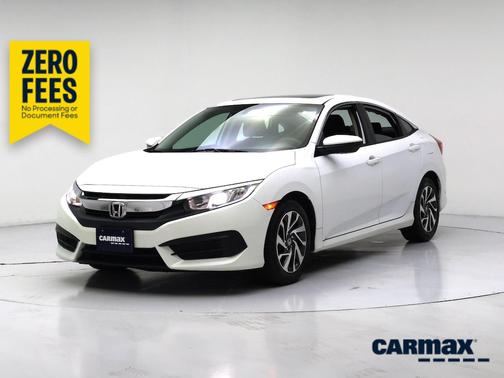 White 2018 Honda Civic EX