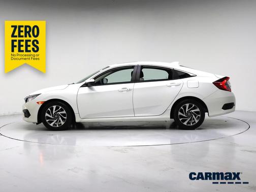 White 2018 Honda Civic EX