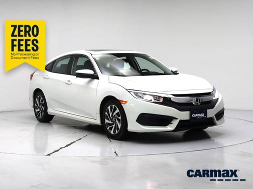 White 2018 Honda Civic EX