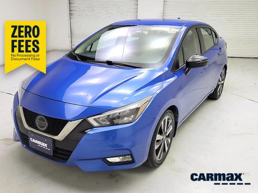 Blue 2021 Nissan Versa SR