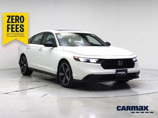 White 2023 Honda Accord Hybrid Sport