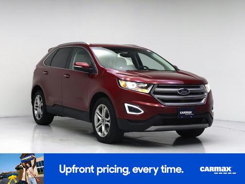 Red 2016 Ford Edge Titanium
