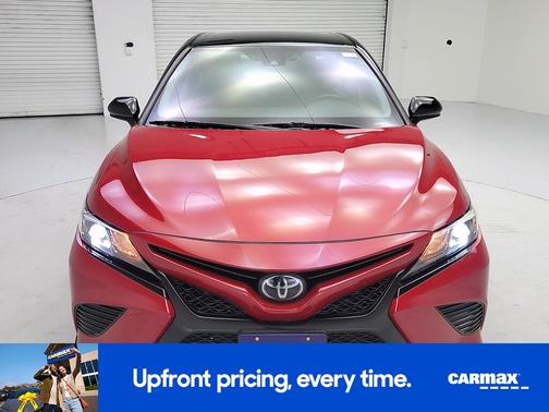 Red 2020 Toyota Camry TRD