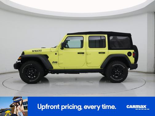 Yellow 2023 Jeep Wrangler Unlimited Willys