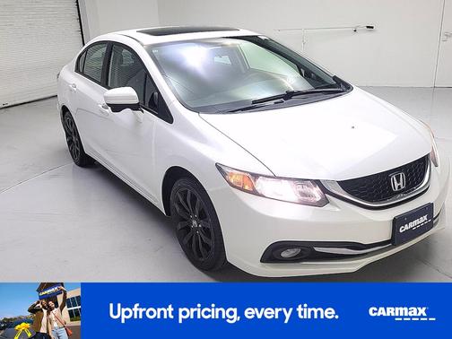 White 2015 Honda Civic EX-L