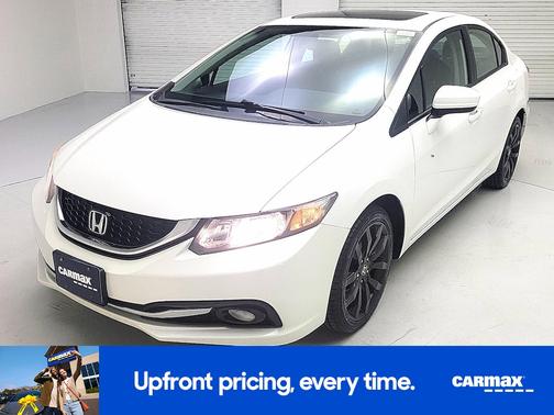 White 2015 Honda Civic EX-L